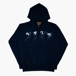"My little guardians" zip-up hoodie (受注生産12/12発送)