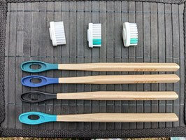 Brosse à dents en bois avec sa tête changeable