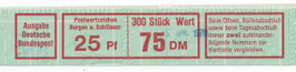 Bund 0996  25 Pf   Banderole  von    300er Rolle  Type VI
