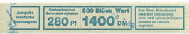 Bund 1381  Banderole    500er Rolle