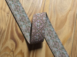 Elastikband rosa khaki pink Blumen E10087