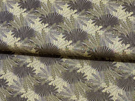 Trachtenjacquard geld grün Blätter J10338