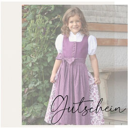Gutschein Online-Nähkurs Kinderdirndl