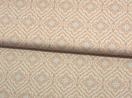 Baumwollsatin pastell apricot Ornament B10342