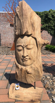 Buddha- Skulptur Statue aus Holz. Ein Unikat was seinesgleichen sucht.