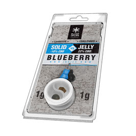 Jelly22%CBD vs. Solid 10%CBD 1 + 1 gr. Blaubeere