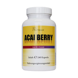 Pro Natural Acai Berry - Acai Extrakt im 40:1 Verhältnis VEGAN