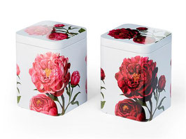 Boite à thé en métal Peonia
