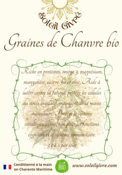 Graine de chanvre Bio