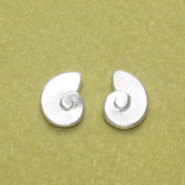 Schnecken Ohrstecker, Silber, 9mm oder 7mm