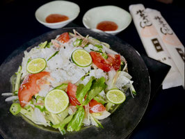 夏野菜 冷し鱧しゃぶセット(4～5人前)