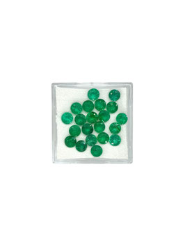 Smaragd rund fac. ø 4-4,1 mm