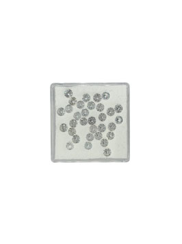 Saphir weiß rund fac. ø 3 mm