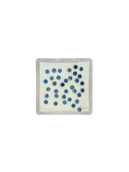Saphir blau rund fac. ø 2 mm