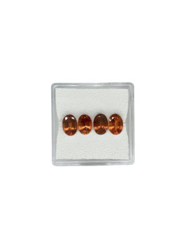 Granat (Hessonit)oval fac. 7x5 mm