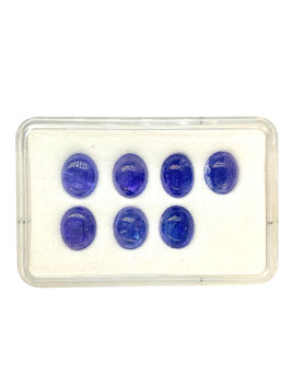 Tansanit oval cab. 10x8 mm