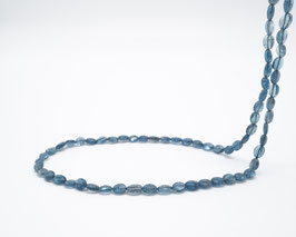 Strang Aquamarin oval glatt