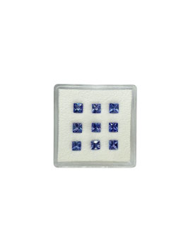 Tansanit Carré fac. 3 mm