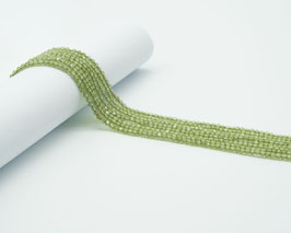 Strang Peridot Kugeln facettiert 2,0 mm