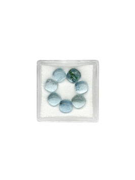 Aquamarin Kissen cab. 6 mm
