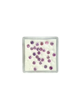Saphir rosa rund fac. ø 2,5 mm