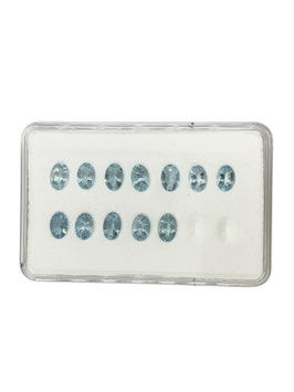 Aquamarin oval fac. 4x6 mm