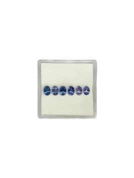 Tansanit oval fac. 4x3 mm