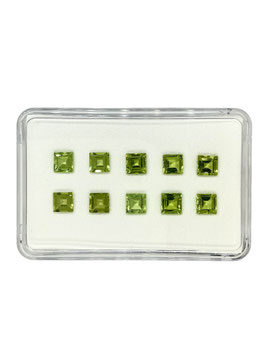 Peridot Carré fac. 5 mm