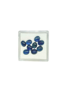 Saphir blau oval cab. 6x5 mm