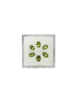 Peridot oval fac. 5x3 mm