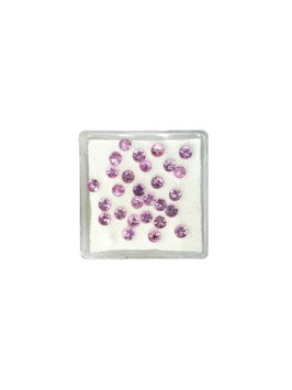 Saphir rosa rund fac. ø 2,7 mm
