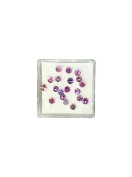 Saphir rosa rund fac. ø 2,9 mm