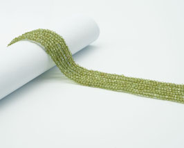 Strang Peridot Kugeln facettiert 2,1 mm