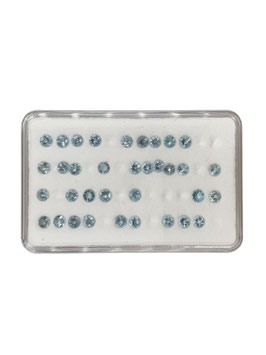 Aquamarin rund fac. ø 3 mm