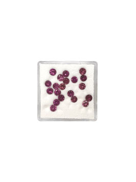 Rhodolith rund fac. ø 3 mm