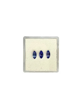 Tansanit Navette fac. 6x3 mm
