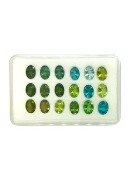 Turmalin oval fac. 7x5 mm
