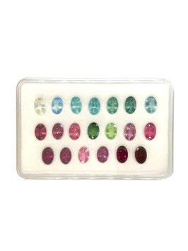Turmalin oval fac. 6x4 mm