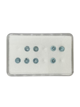 Aquamarin rund fac. ø 4,5 mm