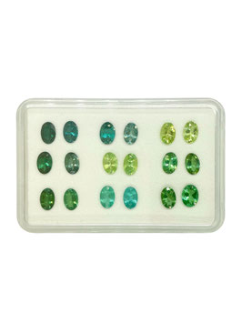 Turmalin oval fac. 6x4 mm
