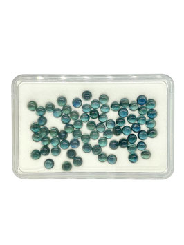 Saphir blau rund cab. ø 3,5 mm