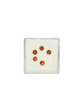 Saphir orange (beh.) rund fac. ø 3,5 mm