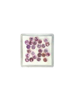 Saphir rosa rund fac. ø 3,6 mm
