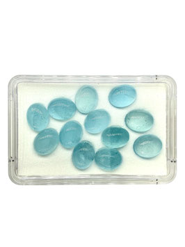 Aquamarin oval cab. 10x8 mm