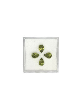 Peridot Tropfen fac. 6x4 mm