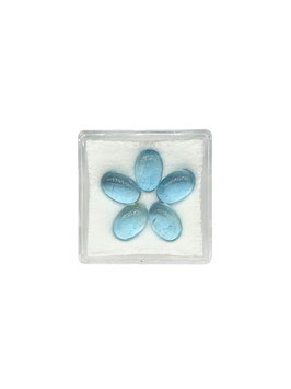 Aquamarin oval cab. 9x6 mm
