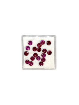 Rhodolith rund fac. ø 3,5 mm