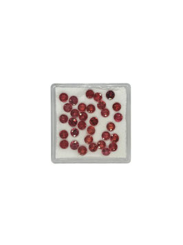 Saphir orange (beh.) rund fac. ø 3-3,2 mm