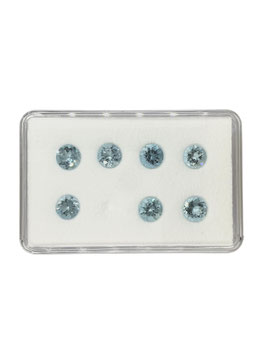 Aquamarin rund fac. ø 6 mm