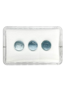 Aquamarin rund cab. ø 10 mm